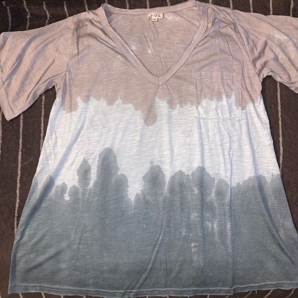 Double Contrast Ombré Tee Mocha Java Blend - Picture 6 of 6
